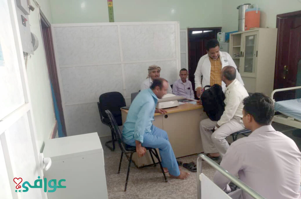 الطاقم الطبي في المركز الصحي بمنطقة الجراحي محافظة الحديدة