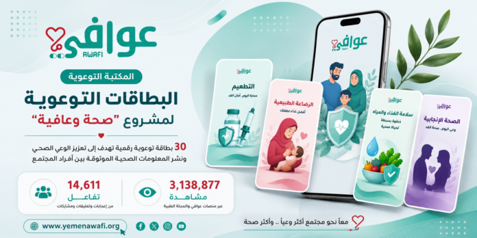 غلاف بطائق التوعية صحة وعافية