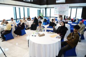 عدد من المشاركين في الملتقى الإعلامي لإطلاق حملة الأسبوع العالمي للرضاعة الطبيعية الذي عقد في عدن مؤخراً
